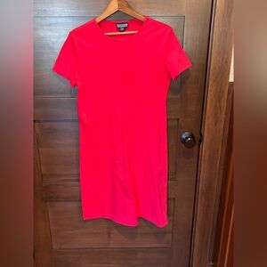 Lands' End Fuchsia t-shirt sheath dress size 8-10 or Medium